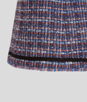 BOUCLE SKIRT 722722/BLUE-RED