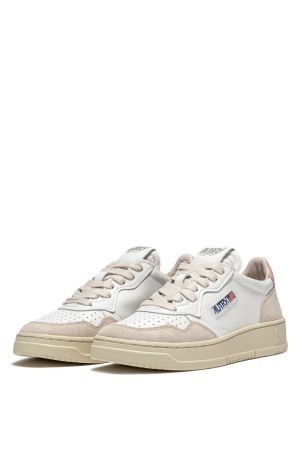 MEDALIST LOW LEAT/SUEDE WHT/