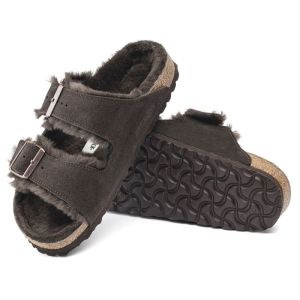 ARIZONA SHEARLING SUEDE FUR MOCCA