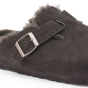 BOSTON SHERALING SUEDE LEATHER FUR MOCCA