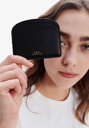 PORTE CARTES DEMI LUNE LZZ NOIR
