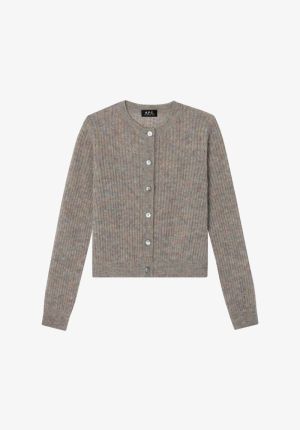 CARDIGAN MAUD GRIS CLAIR CHIN