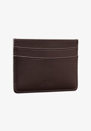 PORTE CARTES ANDRE CAE MARRON FONC