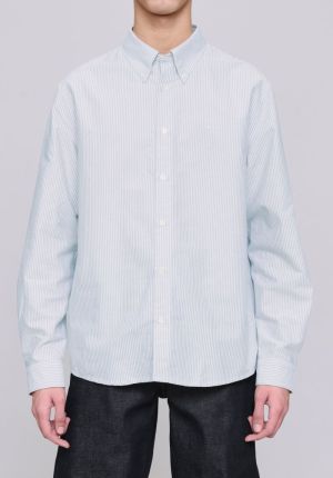CHEMISE GREG LOGO LAA/ GRIS