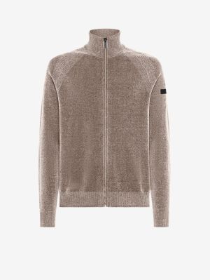 VELVET FULL ZIP KNIT 87 TABACCO