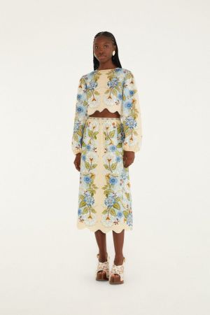 GARDEN SCARF BL