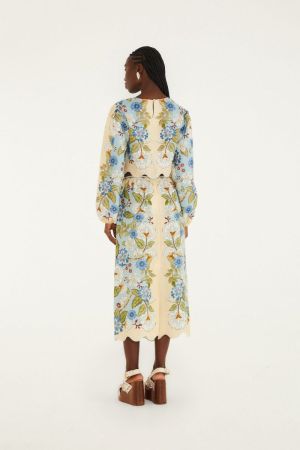  GARDEN SCARF BL