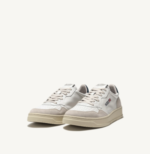 LEAT/SUEDE WHT/